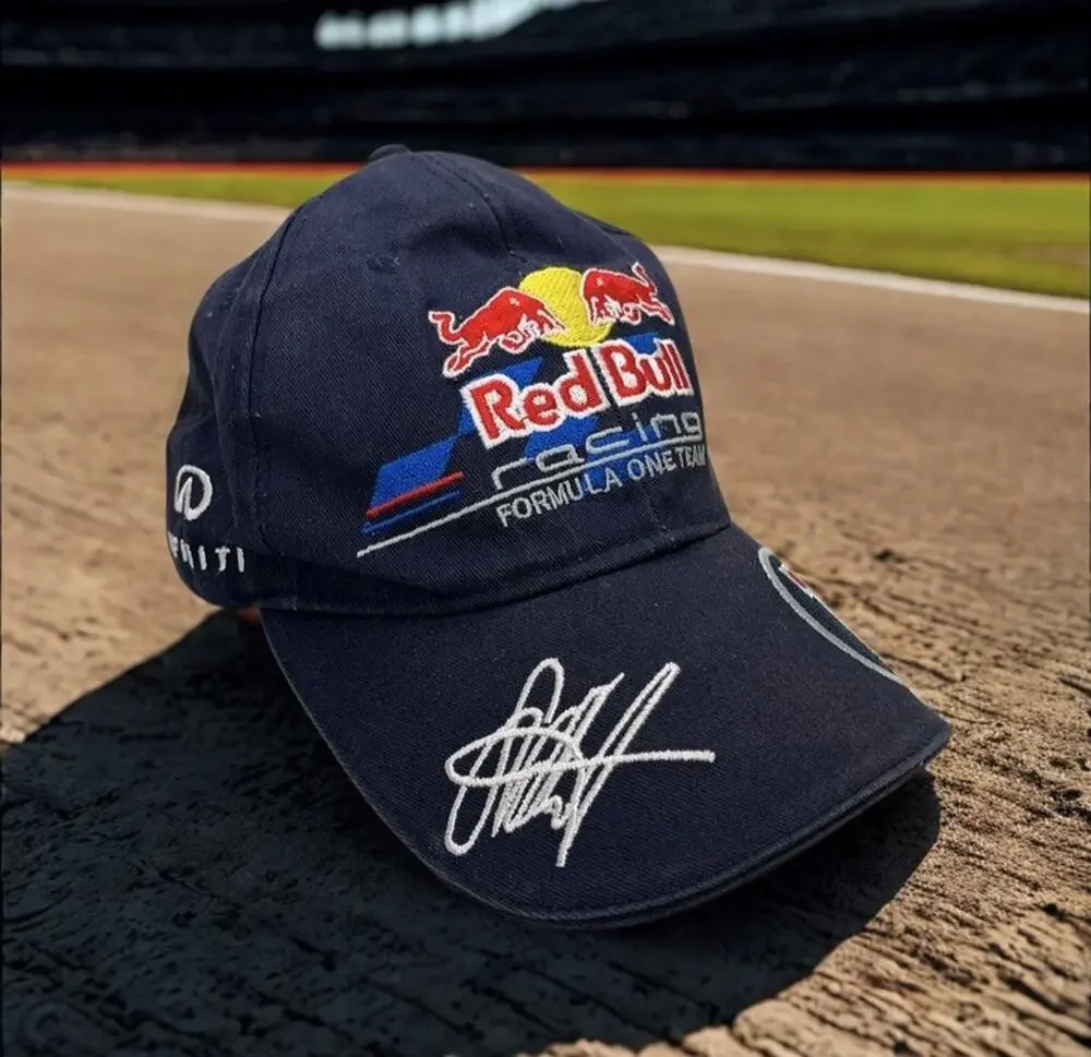Sebastian Vettel #1 Red Bull Racing F1 Infiniti Hat Cap Embroidered Signature OS